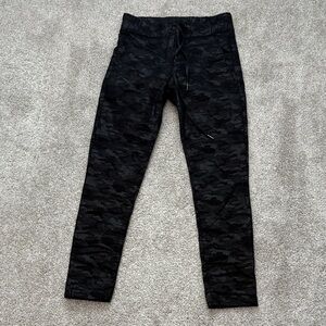Black Camouflage Women's Pants